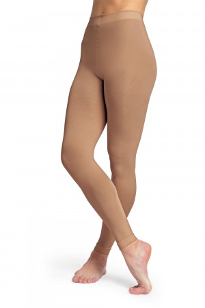 Bloch Contoursoft Footless Strumpbyxor Barn Bloch Tan | YSEVQ23410