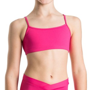 Bloch Dielle Hetero Front Crop Blast Barn Rosa | QSEUV14621