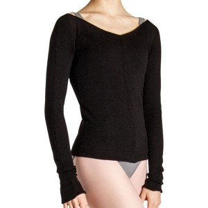 Bloch Kara Long Sleeve Stickat Dam Svarta | DSEKV44054