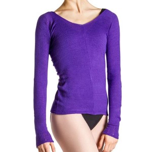 Bloch Kara Long Sleeve V Blast Dam Lila | ESEHC52169