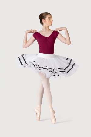 Bloch Nadia Ribbon ½ Tutu Kjolar Dam White/Black | SEQAV25898