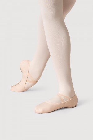 Bloch Performa Stretch Canvas Ballerinas Dam Rosa | TSEPQ74240