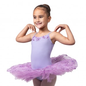 Bloch Perlaida Sequin Overlay Klänning Barn Lilac | PSEQX48181