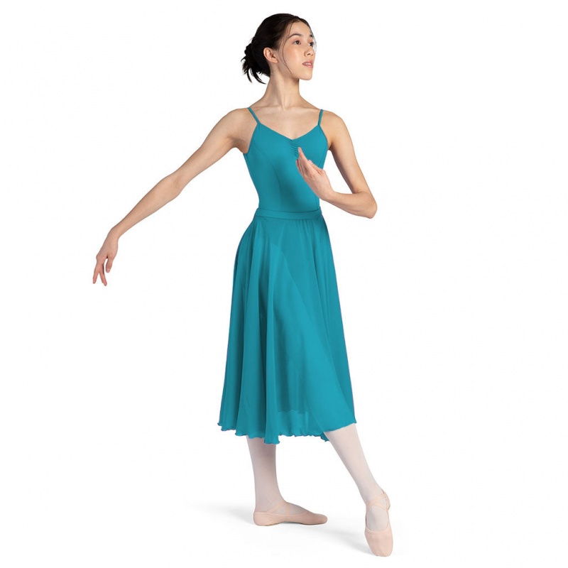 Bloch Cambria Full Circle Chiffon Kjolar Dam Teal | TSEWZ86505