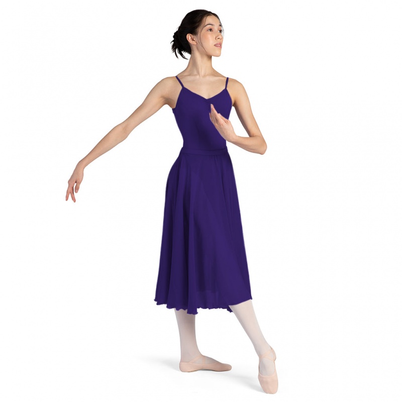 Bloch Cambria Full Circle Chiffon Kjolar Dam Mörklila | SEICD29143