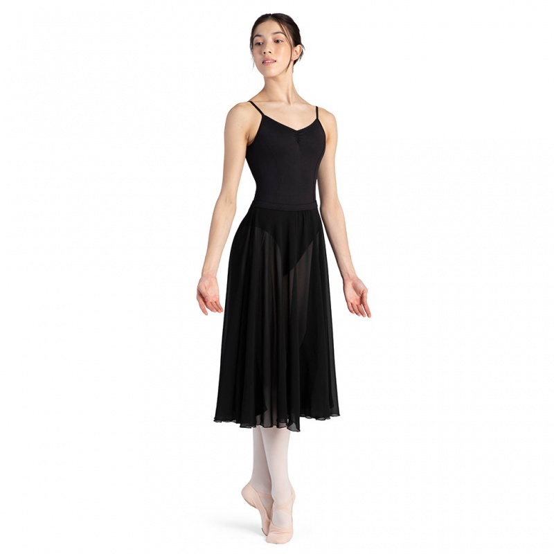 Bloch Cambria Full Circle Chiffon Kjolar Dam Svarta | USETG23435