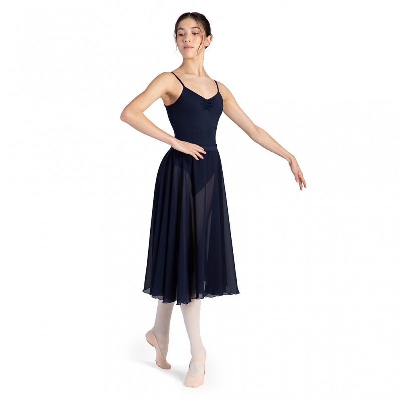 Bloch Cambria Full Circle Chiffon Kjolar Dam Marinblå | SEQCS65653