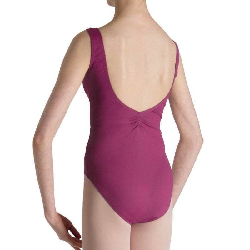 Bloch Cecilia Gathered Tank Leotarder Barn Boysenberry | FSEUI33944