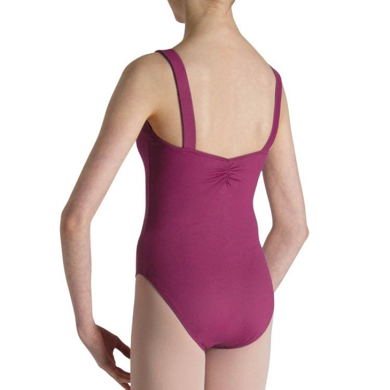 Bloch Celena French Princess Line Leotarder Barn Boysenberry | XSEGW94751