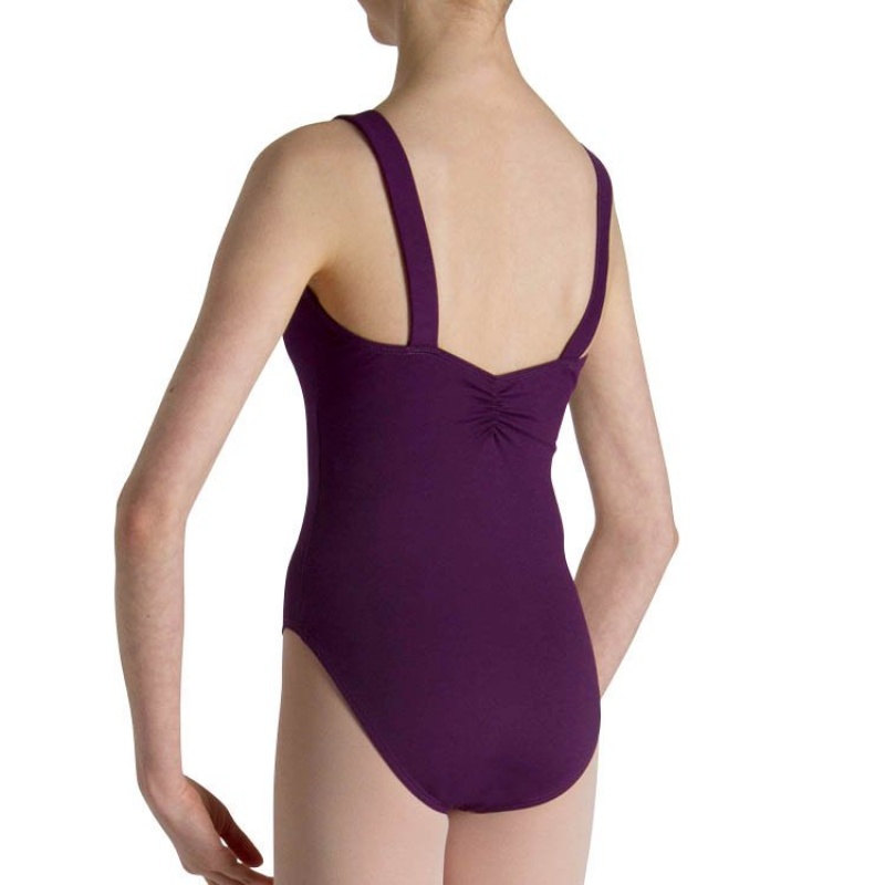 Bloch Celena French Princess Line Leotarder Barn Plum | ZSEMJ52989