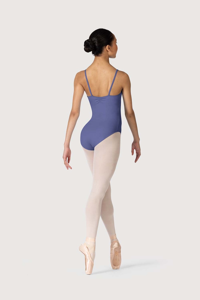 Bloch Claudette Gathered Cami Leotarder Barn Lunar | BSESO53755