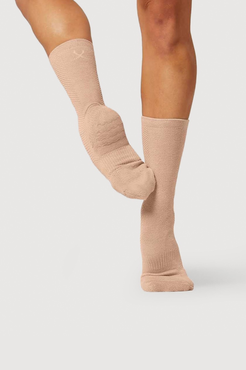 Bloch Dance Sock Samtida Dam Sand | GSEEC29717