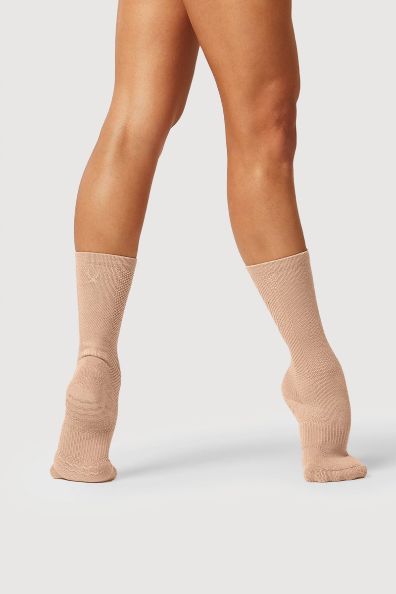 Bloch Dance Sock Samtida Dam Sand | GSEEC29717