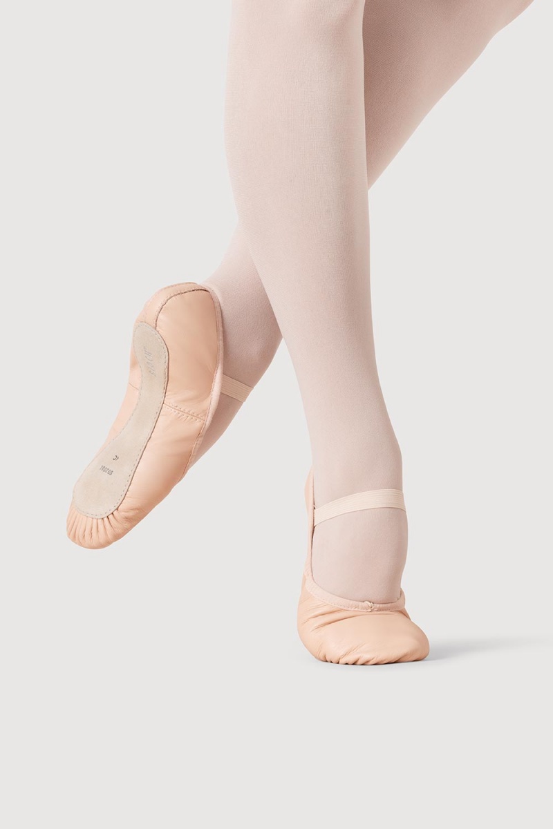 Bloch Dansoft Läder Ballerinas Dam Rosa | FSEHY11933