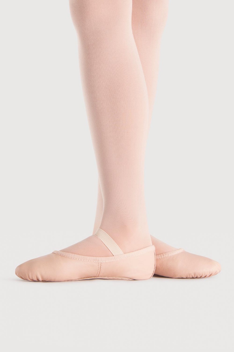 Bloch Dansoft Läder Girls Ballerinas Barn Rosa | GSEEC76953