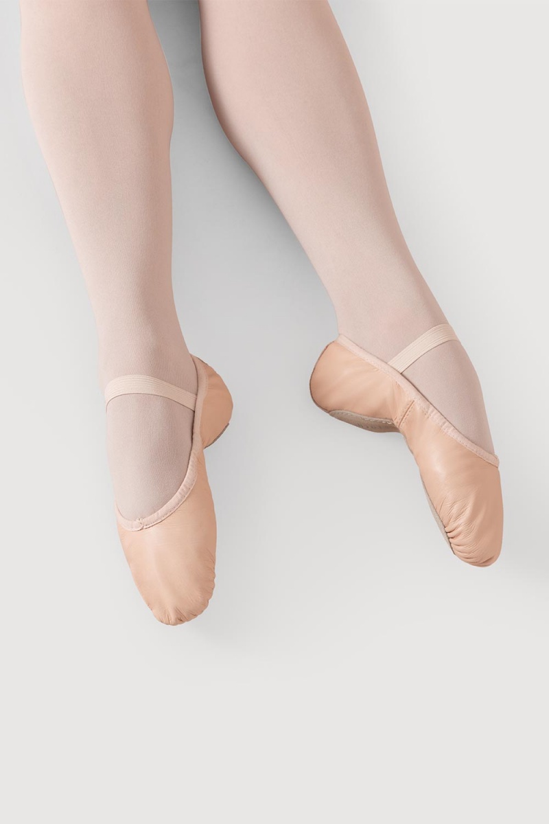 Bloch Dansoft Läder Girls Ballerinas Barn Rosa | GSEEC76953