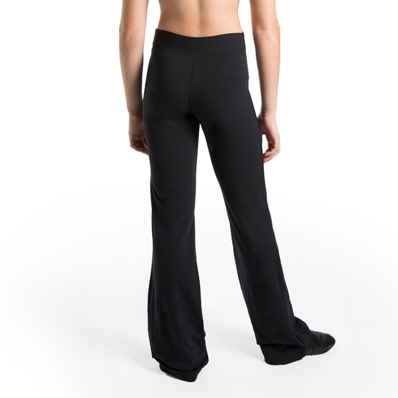 Bloch Front Full Length Jazz Pants Byxor Barn Svarta | SSEVO23190