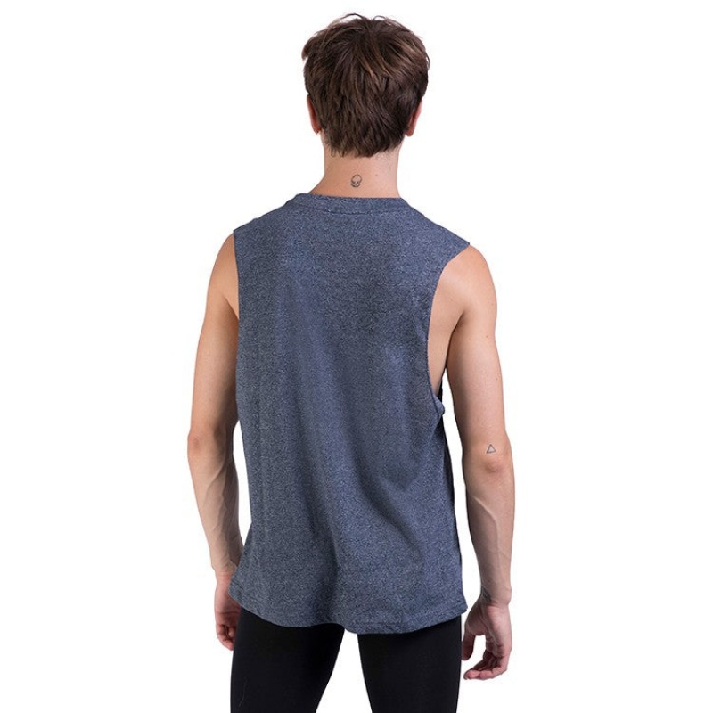 Bloch Harris Relaxed Drop Arm Muscle Blast Herr Marinblå | FSEHY26217