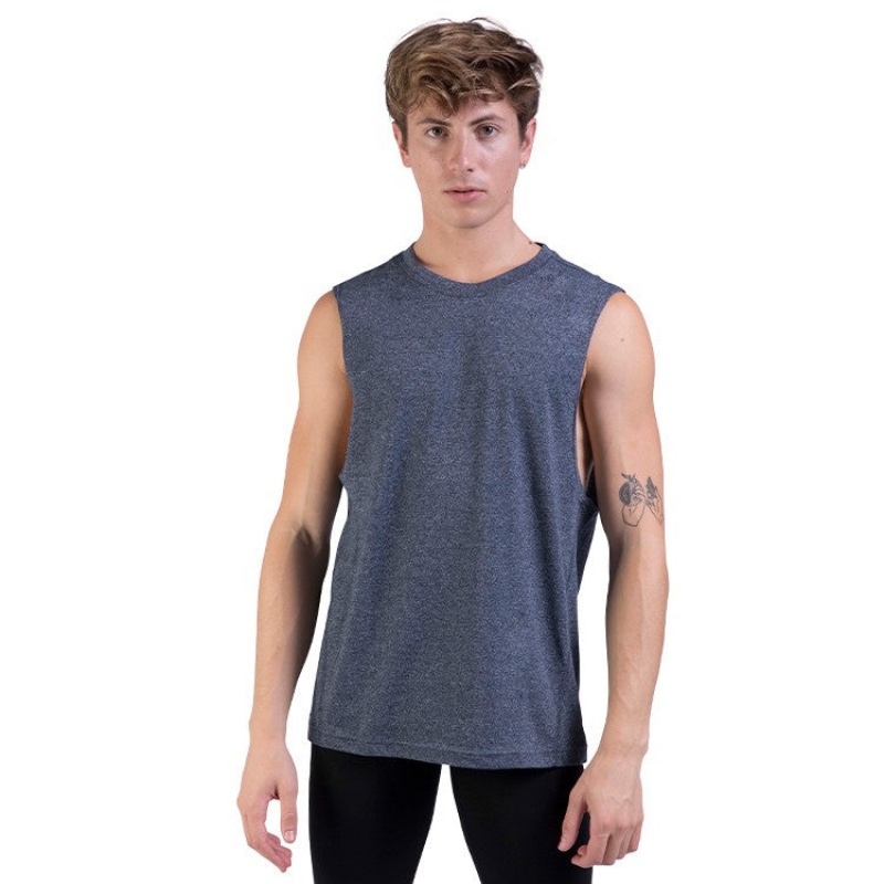 Bloch Harris Relaxed Drop Arm Muscle Blast Herr Marinblå | FSEHY26217