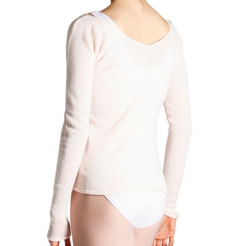 Bloch Kara Long Sleeve Stickat Dam Rosa | TSEWZ75649