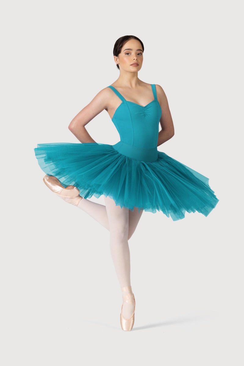 Bloch Klassiska Practice ½ Tutu Kjolar Dam Teal | SENEJ46891