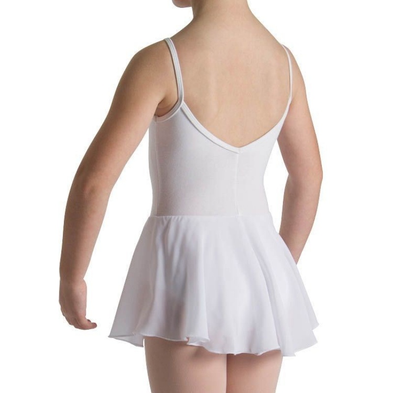 Bloch Mirella Alice Cami Tween Leotarder Barn Vita | SENZX59563