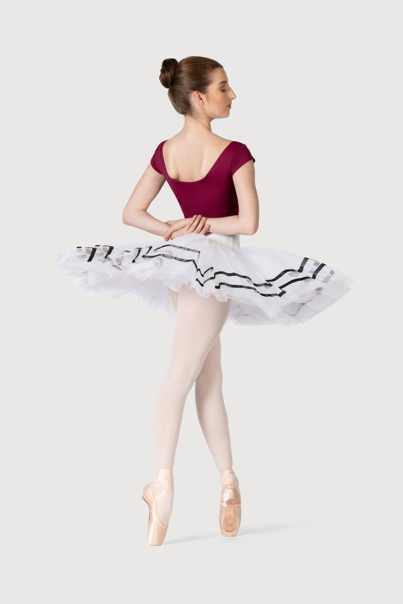 Bloch Nadia Ribbon ½ Tutu Kjolar Dam White/Black | SEQAV25898