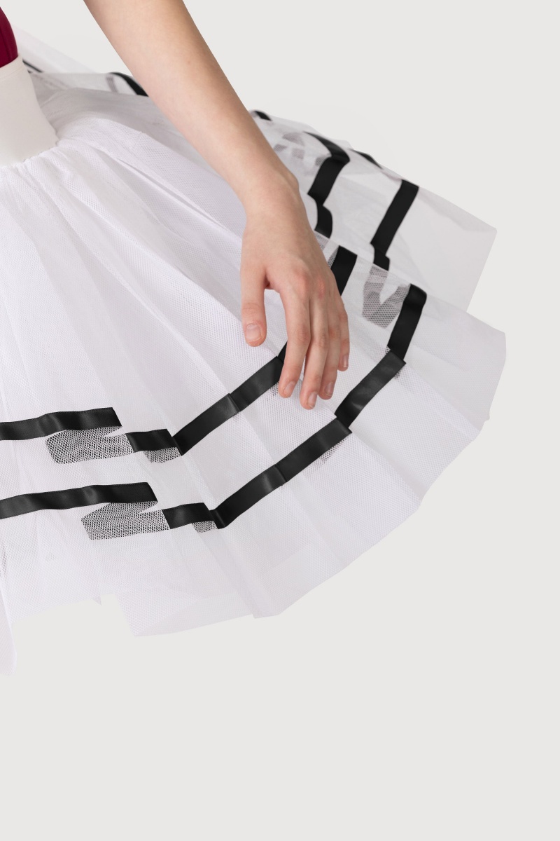 Bloch Nadia Ribbon ½ Tutu Kjolar Dam White/Black | SEQAV25898