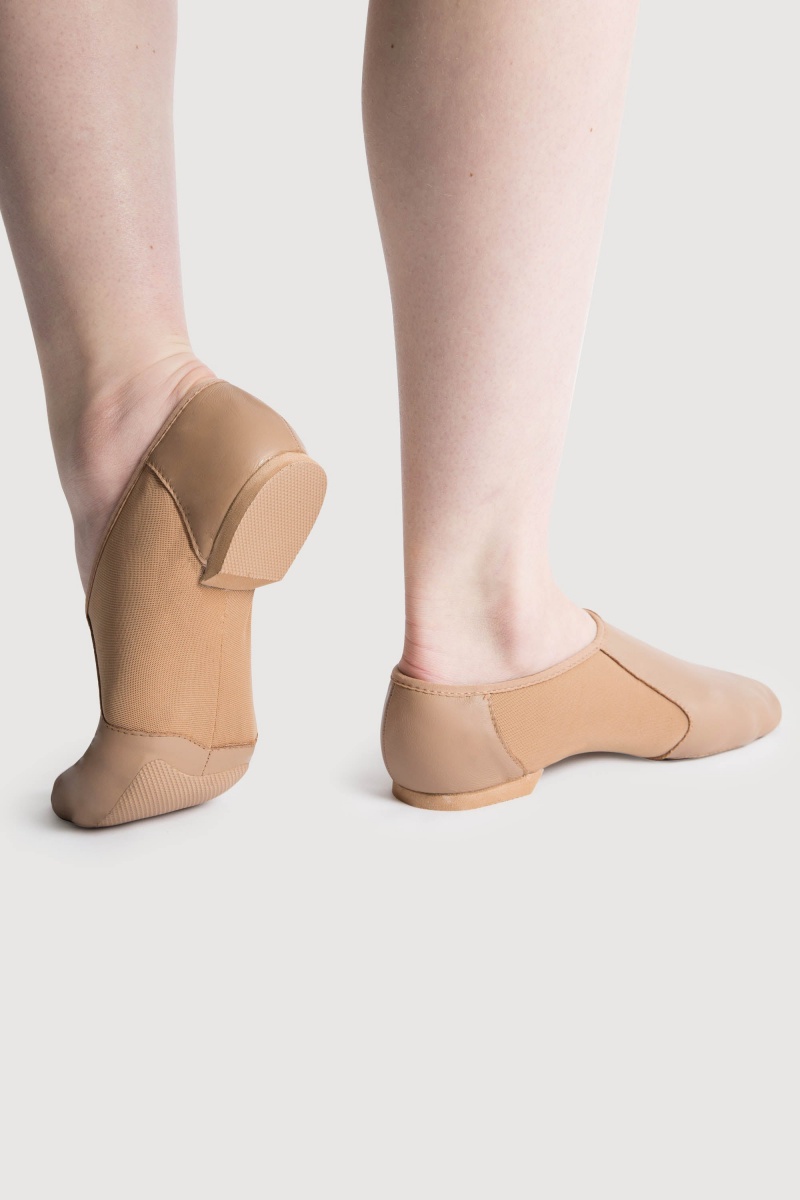 Bloch Neo-Flex Slip On Jazz Dam Tan | QSEUV71934