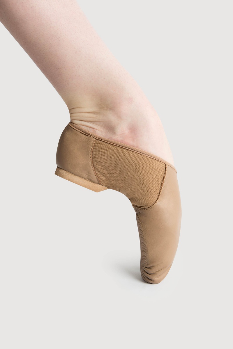 Bloch Neo-Flex Slip On Jazz Dam Tan | QSEUV71934