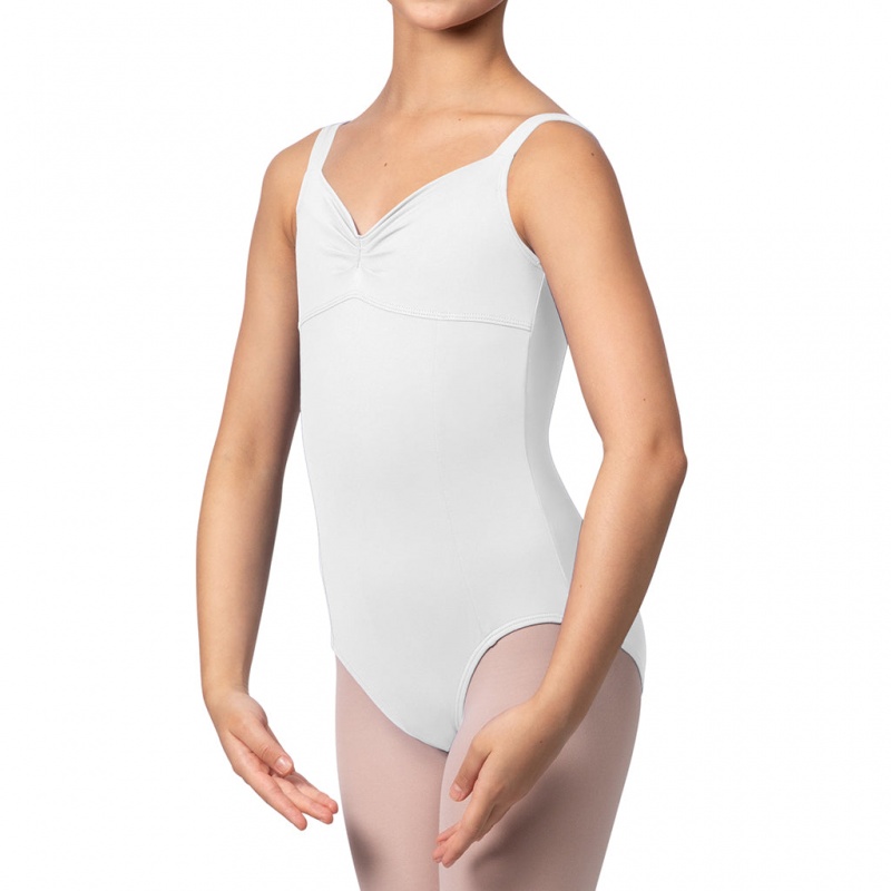 Bloch Overture Ondina Princess Seam Leotarder Barn Vita | SEEGJ52666