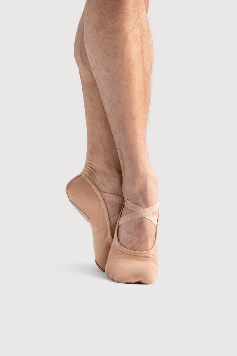 Bloch Performa Stretch Canvas Ballerinas Herr Sand | SEJKU97706