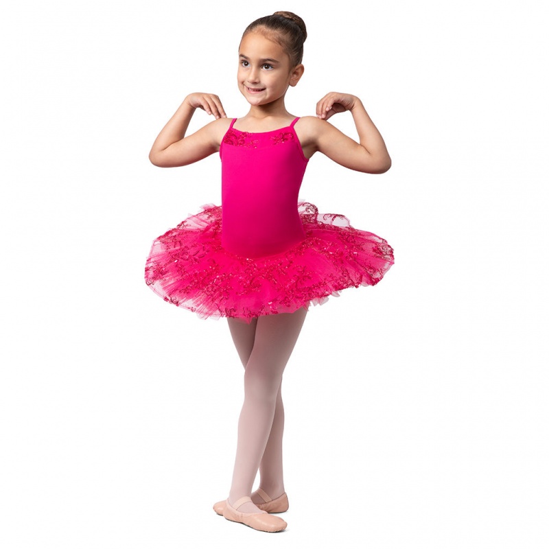 Bloch Perlaida' Sequin Overlay Tutu Leotarder Barn Mulberry | SEZPD94660