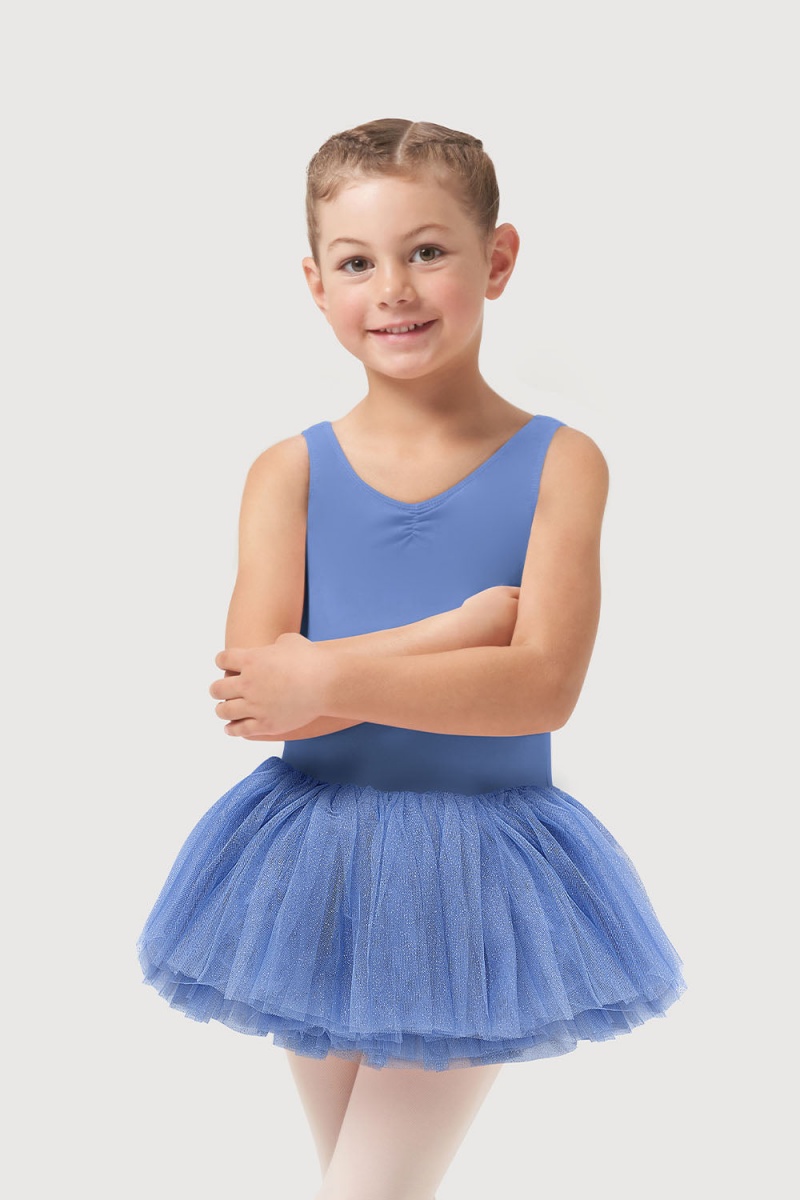 Bloch Sparkle Tank Tutu Leotarder Barn Blå | SENEJ87141