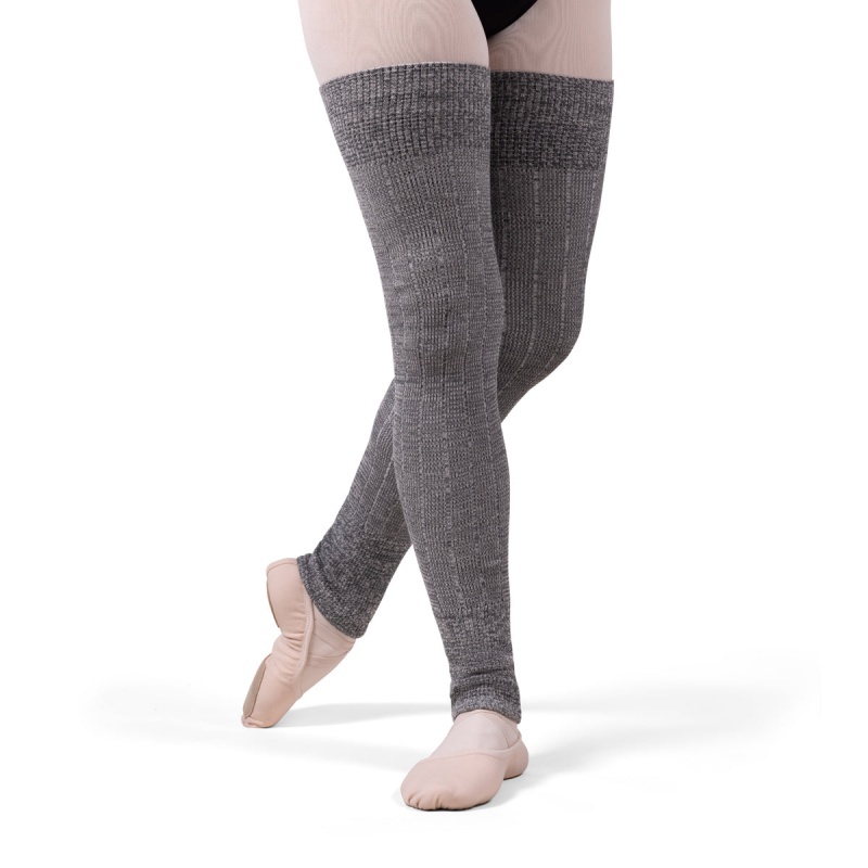 Bloch X Knit Long Räfflad Legwarmers Stickat Dam Grå | SEZDE32248