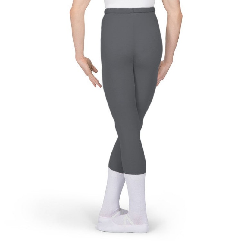 Bloch Xlong High Waisted Fitted Full Length Strumpbyxor Herr Slate | SEIIZ83827