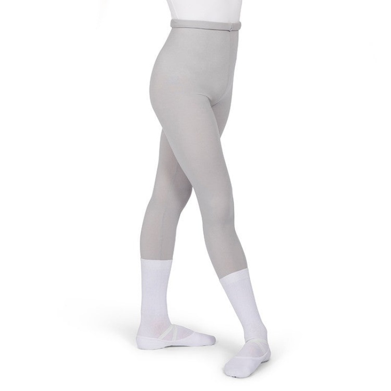 Bloch Xlong High Waisted Fitted Full Length Strumpbyxor Herr Silver | SEIIZ41489